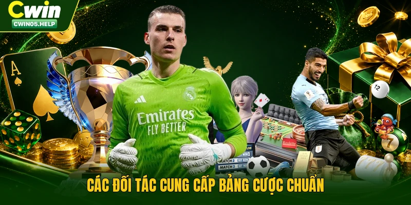 Các đối tác cung cấp bảng cược chuẩn